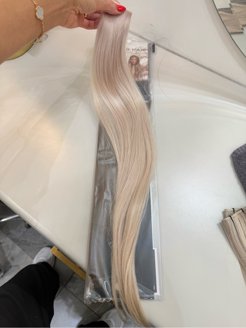 LACED HAIR Platinum Blonde EXTENSIONS | 22in